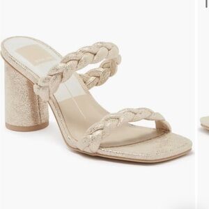 Dolce Vita Nairi Braided Strappy Sandal in Gold Metallic Stella